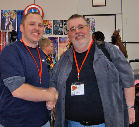 Me and Kurt Busiek. Brilliant writer of Astro City, Avengers and a whole lot more.