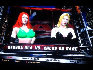 Brenda Rua VS Chloe De Sade (WWE 12)